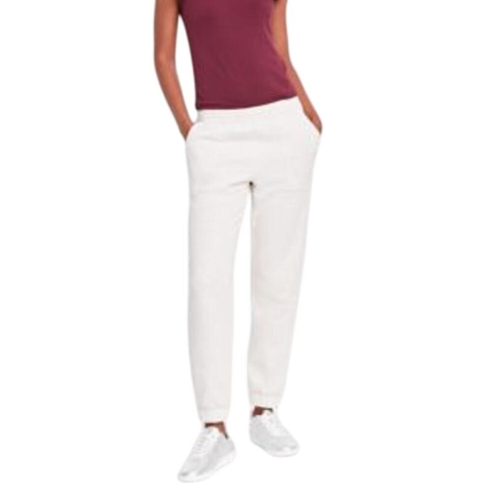 On 34th Women's Tapered Fleece Joggers in Oatmeal Heather Gray